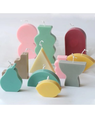 Yuvarlak Mum Silikon Kalıp - Kod:307