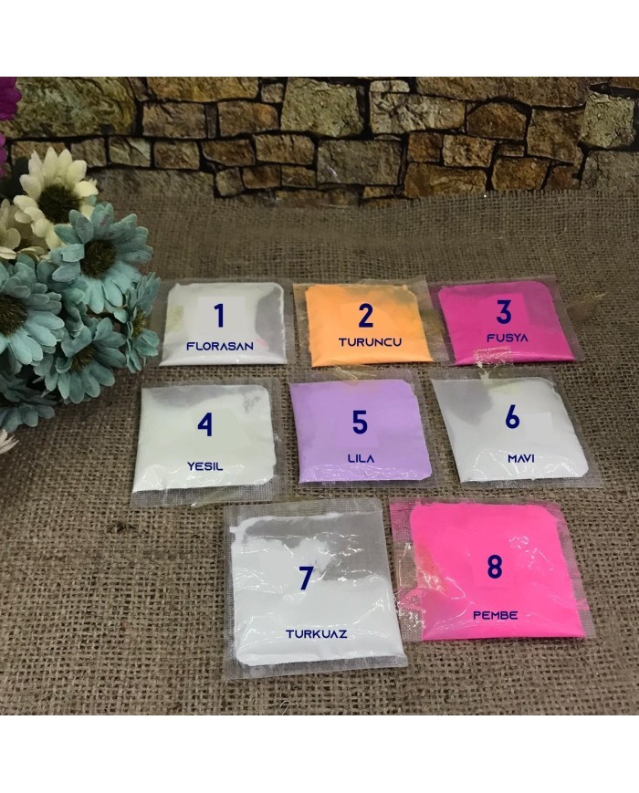 Fosfor Toz Boya - 5 No Lila - 5 Gr