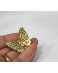 1 Adet -  Pirinç Kaplama Vidalı Tepsi Kulpu - Kelebek Model