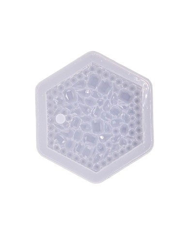 Kristal Altıgen Epoksi  Kalıbı - Hobi Silikon Kalıbı -Kod:462