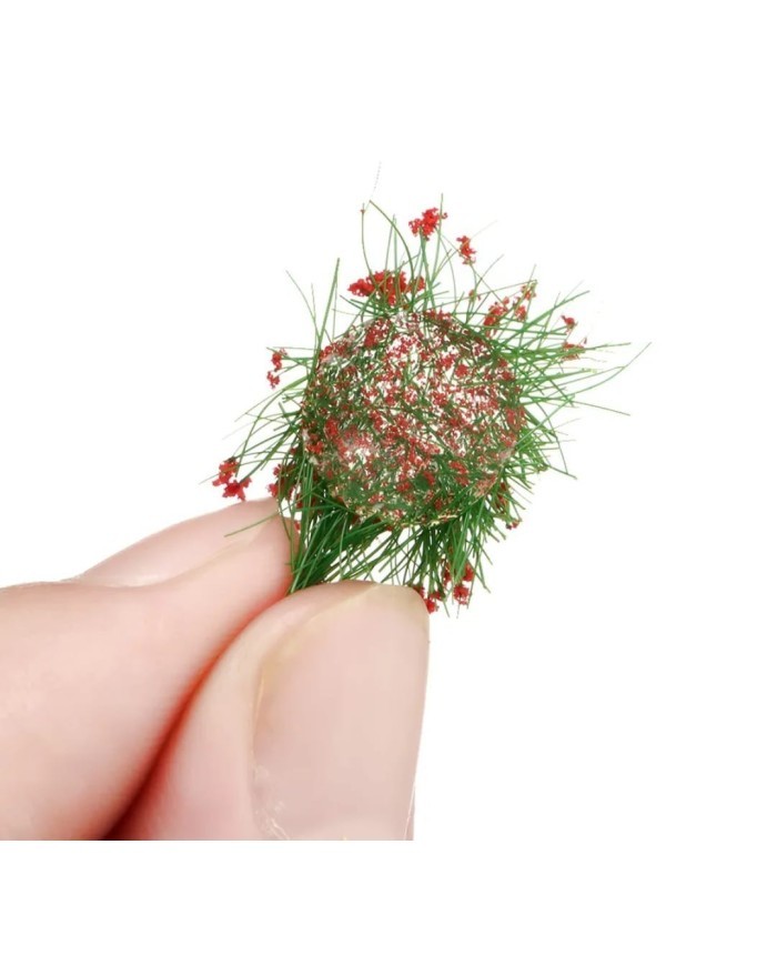 6 lı - Kendinden Yapışkanlı - Yapay Çiçekli Çim - Renk Seçmeli