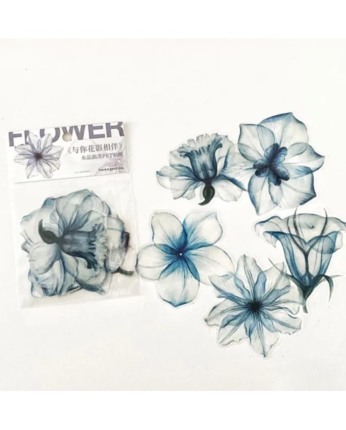 1 Paket - Çiçek Epoksi Sticker