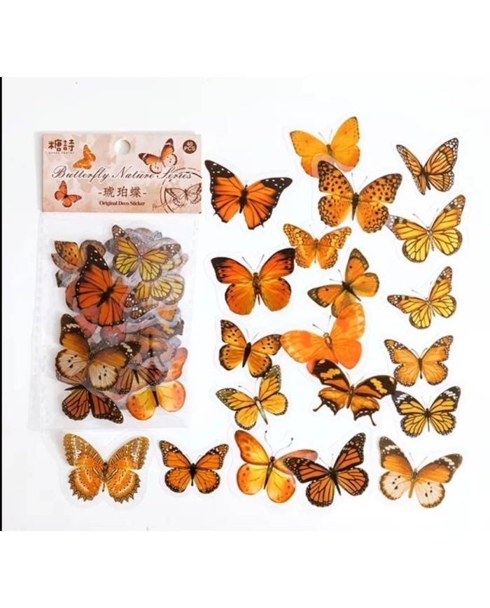 1 Paket - Kelebek Sticker