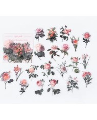 1 Paket - Mix Açık Pembe Çiçek Sticker