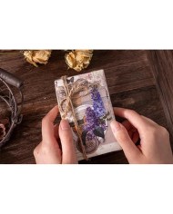 1 Paket - Mix Mor Çiçek Sticker