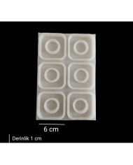 6 cm - Peçete Yüzüğü Kalıbı M1 - Kod: SN1229