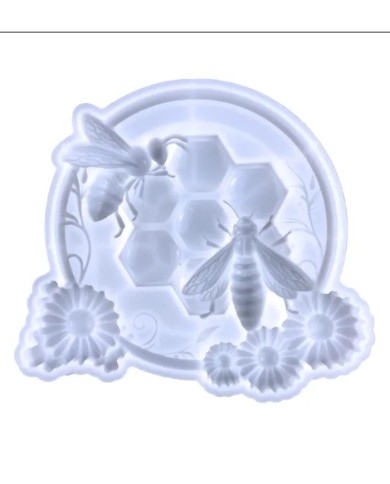 Duvara Asılı Arı - Hobi Silikon Kalıp-21x18,7 cm- Kod:1110