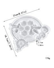 Duvara Asılı Arı - Hobi Silikon Kalıp-21x18,7 cm- Kod:1110