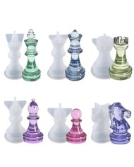 Reçine Epoksi 3D 6'lı Satranç Taşı Kalıbı -Kod: