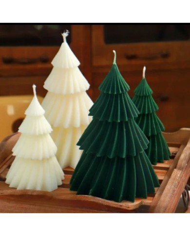 Çam Ağacı Mum Kalıbı - Hobi Silikon Kalıbı - Kod: 1142