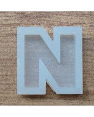 Tekli Harf Epoksi Reçine Kalıbı - N
