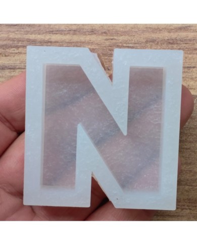 Tekli Harf Epoksi Reçine Kalıbı - N