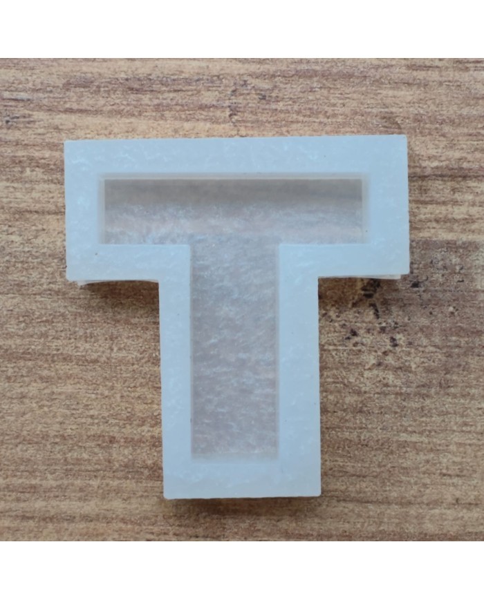 Tekli Harf Epoksi Reçine Kalıbı - T