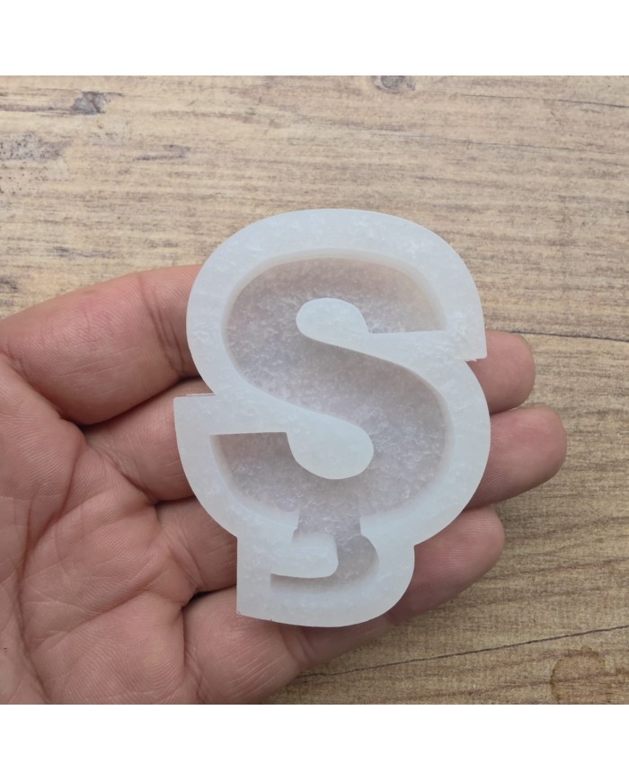 Tekli Harf Epoksi Reçine Kalıbı - T