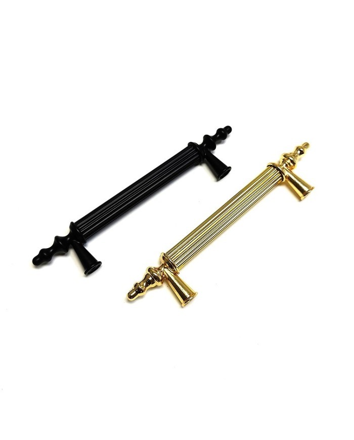 Tepsi Epoksi Kalıp Kulpu  - Metal Tırtıklı Siyah