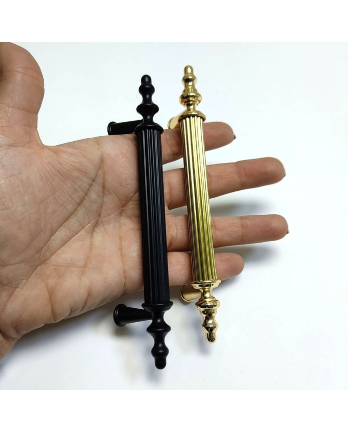 Tepsi Epoksi Kalıp Kulpu  - Metal Tırtıklı Siyah