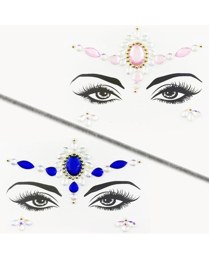 Yüz Taşları Mavi, Beyaz Pembe