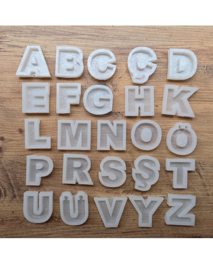 Tekli Harf Epoksi Reçine Kalıbı - R