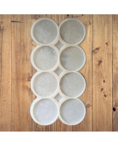 5 Adet 8li Bardak Altı - Hobi Silikon Kalıbı  SN25 - Kod: