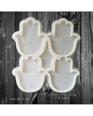 5 Adet 4lü Fatmanın Eli - Hobi Silikon Kalıbı- Kod: