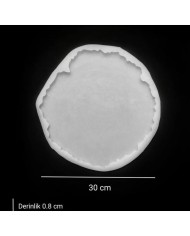 5 Adet Tırtıklı Yuvarlak Tepsi Kalıbı  - Hobi Silikon Kalıbı- Kod: Sn14-10