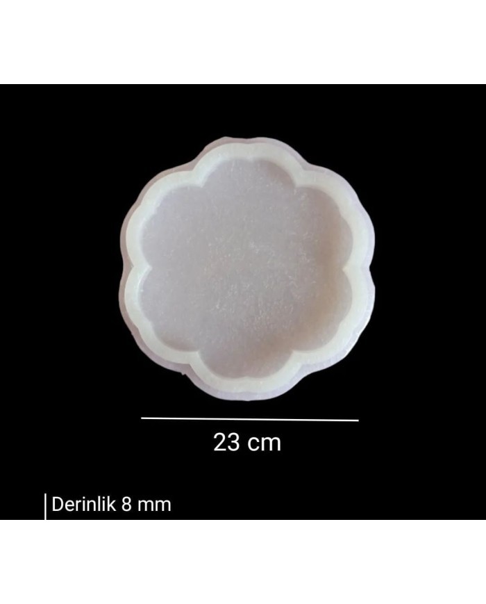 5 Adet 23cm - Çiçek Model Tepsi Kalıbı