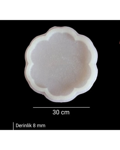 5 Adet 30cm - Çiçek Model Tepsi Kalıbı (30 cm)