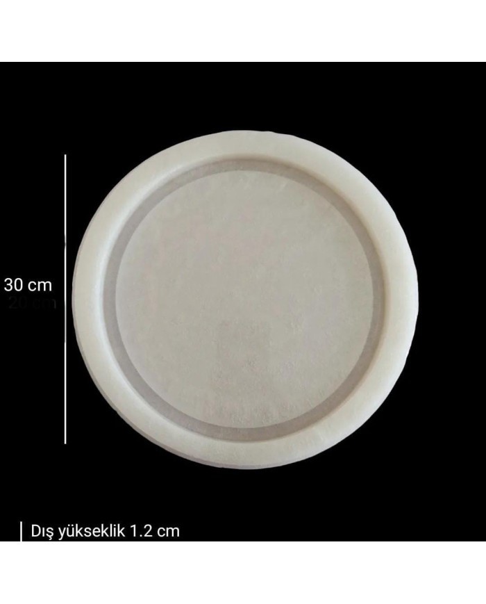 5 Adet 30 cm - Yuvarlak Tepsi Kalıbı