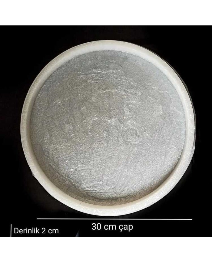 5 Adet 30 Cm Yuvarlak Tepsi - Hobi Silikon Kalıbı SN36 - Kod: