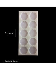 5 Adet 6cm - 10lu Çiçek Model Magnet Kalıbı