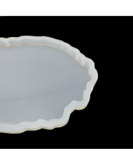 5 Adet Bardak Altı Reçine Epoksi Kalıp - Oval Dalgalı - B16
