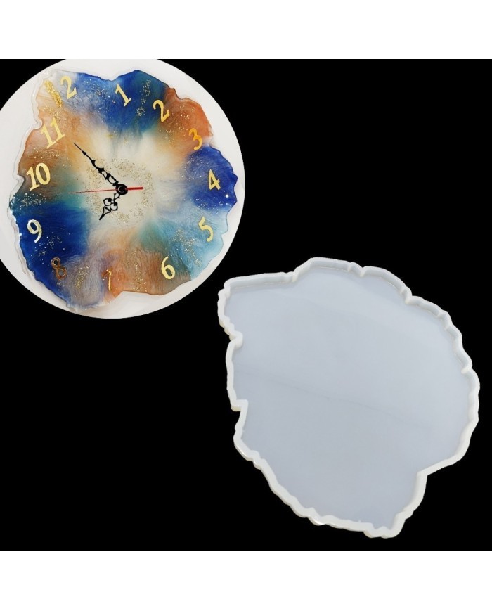 5 Adet Saat, Sehpa ve Tepsi Reçine Epoksi Kalıbı 43 cm - 806 - T1