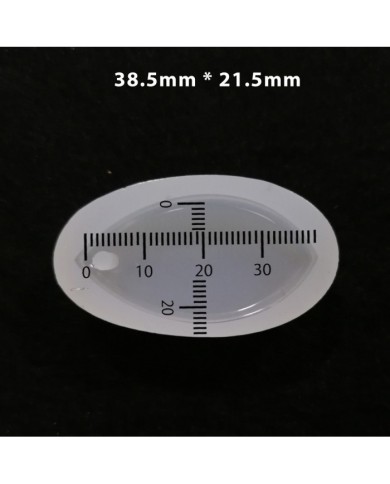 5 Adet Reçine Epoksi Kalıp-delikli Oval -  E15