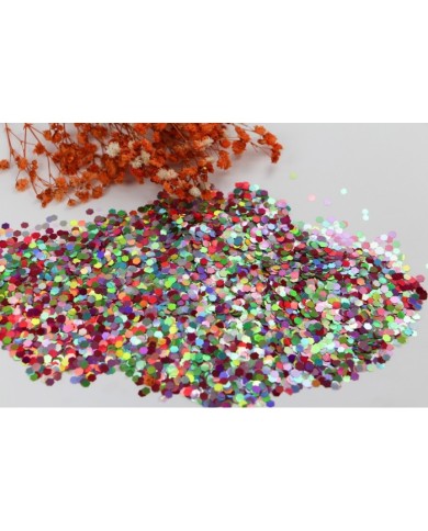 Altıgen epoksi ve kozmetik pulu Glitter 10Gr - Karışık renk