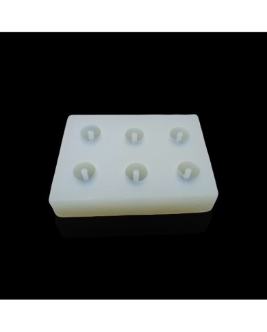 5 Adet 22mm Boncuk Reçine Epoksi  Silikon Kalıp - 690