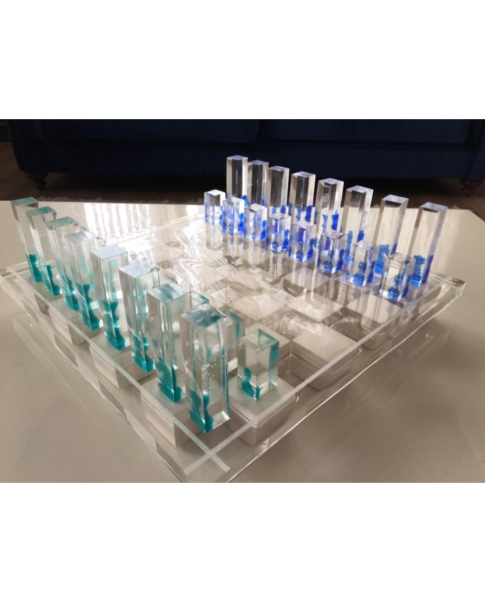 Epoksi ve Beton Silikon Satranç Seti Kalıbı-Kod:316/185