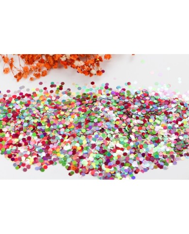 Altıgen epoksi ve kozmetik pulu Glitter 10Gr - Karışık renk