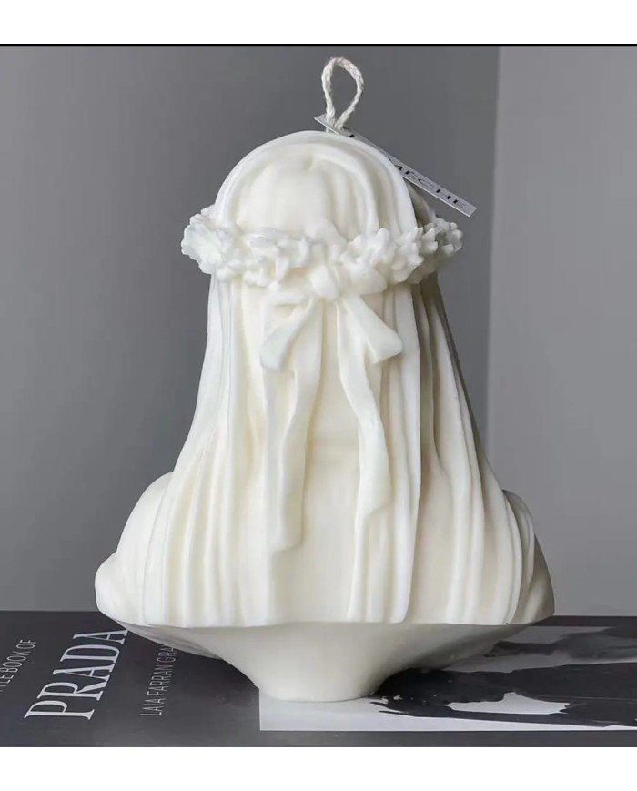 Peçeli Kadın Mum Silikon Kalıbı - Kod:1100