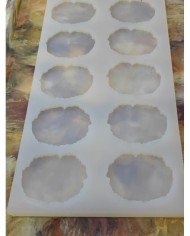 5 Adet 10'lu Epoksi Reçine Silikon Kalıp Kütük Modeli