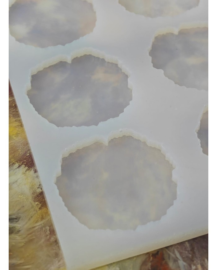 5 Adet 10'lu Epoksi Reçine Silikon Kalıp Kütük Modeli