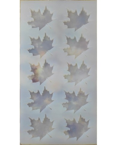 5 Adet 10'lu Epoksi Reçine Silikon Kalıp Çınar Yaprağı Modeli