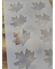 5 Adet 10'lu Epoksi Reçine Silikon Kalıp Çınar Yaprağı Modeli