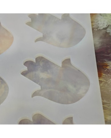 5 Adet 10'lu Fatma Eli Epoksi Reçine Silikon Kalıp