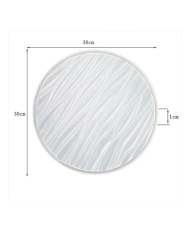 Büyük Daire Tepsi Reçine Epoksi Kalıp - 300mm - Kod:1111