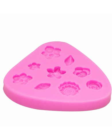 Çiçek Silikon Kalıp - Hobi Silikon Kalıbı -Kod:1128