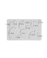 Yaprak Silikon Kalıp - Hobi Silikon Kalıbı -Kod:1129