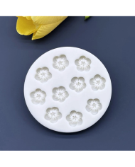 Mini Çiçek Silikon Reçine Epoksi Silikon Kalıbı - Kod:1132
