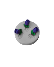 3 Küçük Lale Silikon Kalıp - Hobi Silikon Kalıbı -Kod:1133