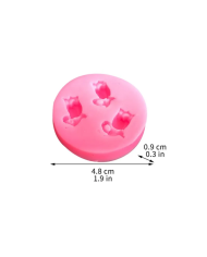 3 Küçük Lale Silikon Kalıp - Hobi Silikon Kalıbı -Kod:1133