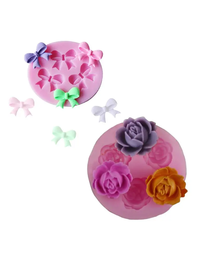 Gül Yaprakları Silikon Kalıp - Hobi Silikon Kalıbı -Kod:1138